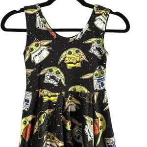 Wild Rich Kids Twirl Dress girls size 11/12 Star Wars Grogu sleeveless
